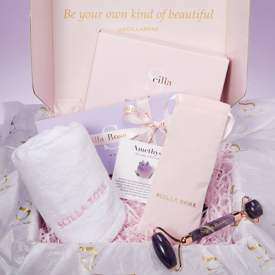 The Perfect Self Care Pamper Gift Set-Amethyst Spa Bundle Bath & Body Gift Sets Scilla Rose 