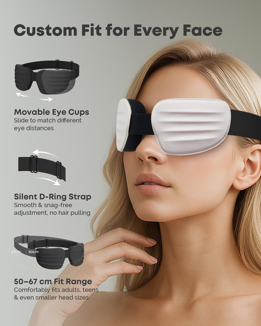 Bodyssey Flowform 3D Contoured Sleep Mask – 100% Blackout, Zero Pressure & Lash-Friendly Comfort Sleep Aids Bodyssey 
