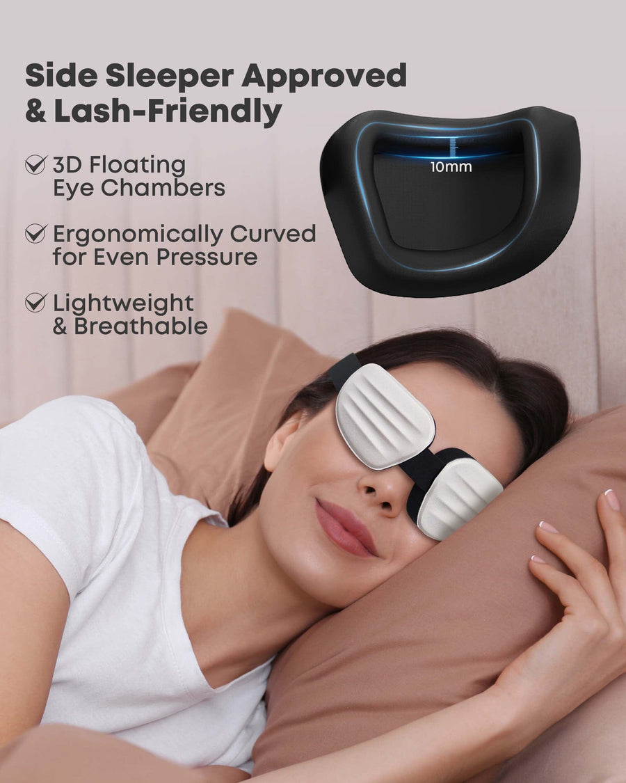Bodyssey Flowform 3D Contoured Sleep Mask – 100% Blackout, Zero Pressure & Lash-Friendly Comfort Sleep Aids Bodyssey 