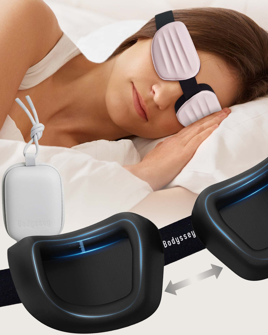 Bodyssey Flowform 3D Contoured Sleep Mask – 100% Blackout, Zero Pressure & Lash-Friendly Comfort Sleep Aids Bodyssey Pink 