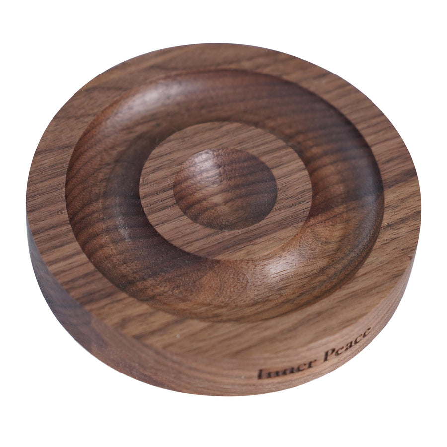 Round Black Walnut Wooden Bracelet and Jewellery Holder, Thoughtful Accessory for Mindful Living and Elegant Decor Walnut Wooden Plate Scilla Rose 