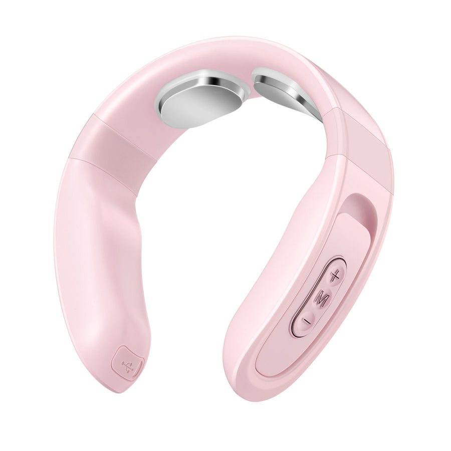 Electric Neck Massager-Deep Heat for Neck and Shoulder Pain Relief Neck Massager Scilla Rose Pink 