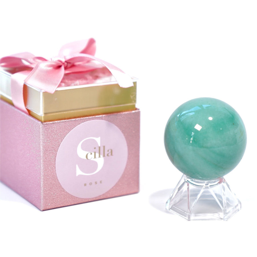 Jade Crystal Ball-Healing Crystals Spiritual Meditation crystal ball Scilla Rose 