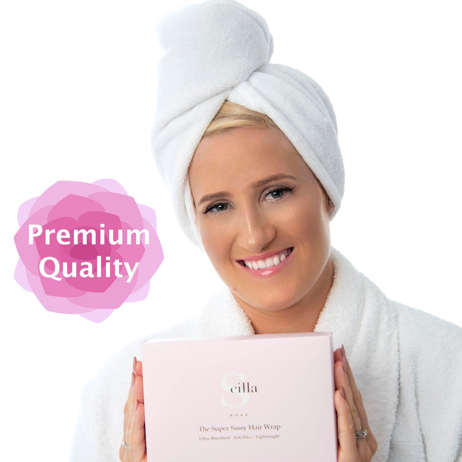 PREMIUM Quality Super Sassy Hair Towel Wrap Scilla Rose 