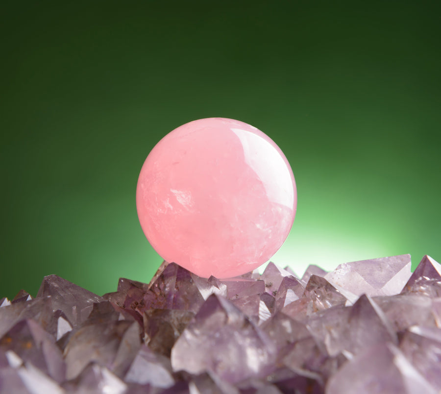Rose Quartz Crystal Sphere “The Stone of Love” Rose Quartz Sphere Scilla Rose 