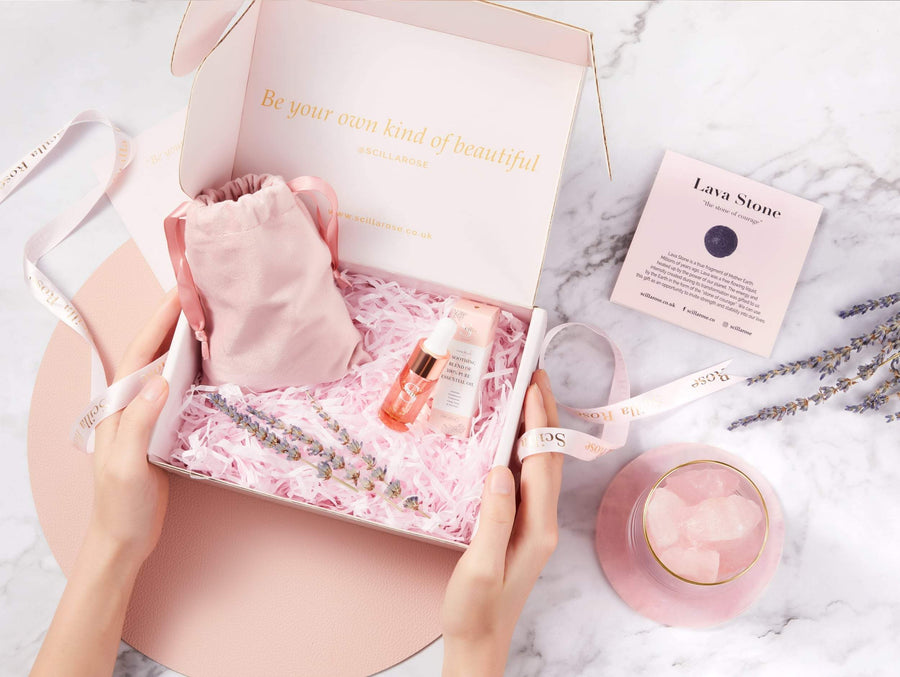 Rose Quartz Gift of Dreams- Lavender Essential Oil Aromatherapy Diffuser Set - Pre-Order Now for Delivery by 30th November Aromatherapy Scilla Rose 
