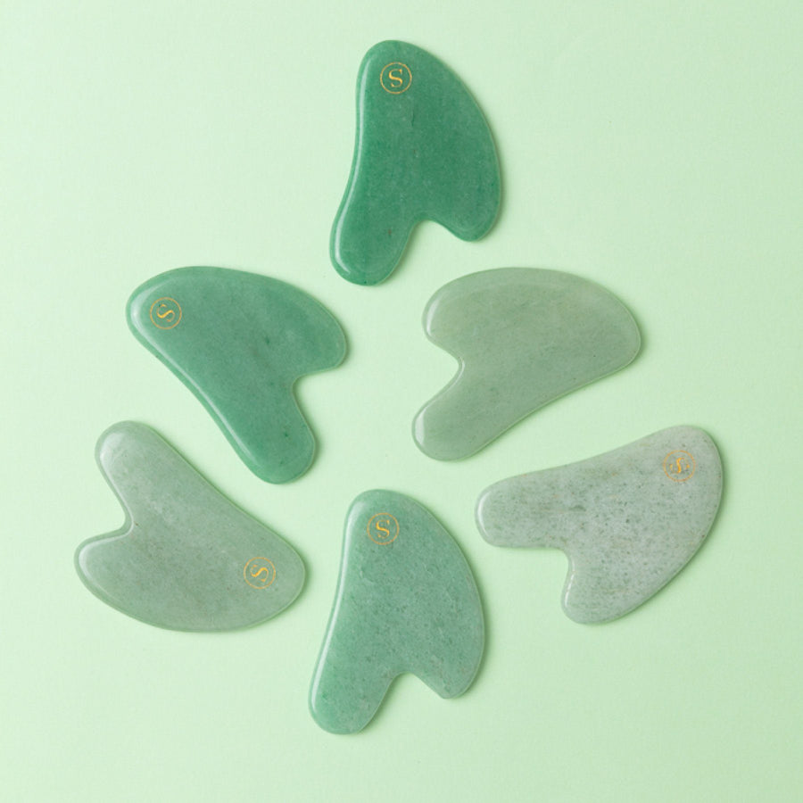The Best Jade Gua Sha Heart-Anti Ageing & Contouring Face Sculptor Gua Sha Scilla Rose 