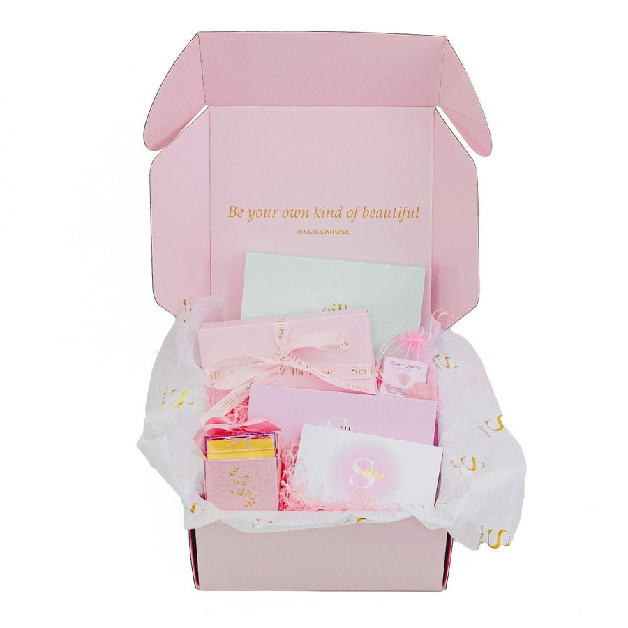 The Superior Crystal Loving Facial Massage Gift Box Bundle massage stones Scilla Rose 