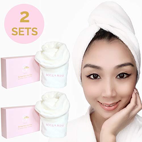 Twin Set - 2 PREMIUM Quality Super Sassy Hair Towel Wraps Towels Scilla Rose 